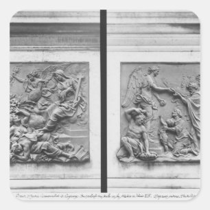 Sticker Carré L'ange de la France expulsant les hérétiques