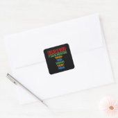 Sticker Carré L'Anglais Est Étrange Langue Enseignant Grammaire  (Enveloppe)
