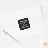 Sticker Carré L'anglais est important, mais les mathématiques so (Enveloppe)