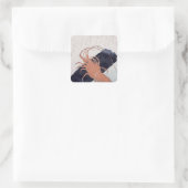 Sticker Carré Langoustine avec bloc de charbon, vers 1830 (Sac)