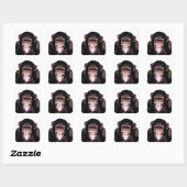 Sticker Carré Langue du chimpanzé (Feuille)