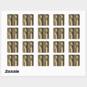 Sticker Carré L'Annonciation, panneau externe du Triptyque (Feuille)