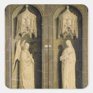 Sticker Carré L'Annonciation, panneau externe du Triptyque