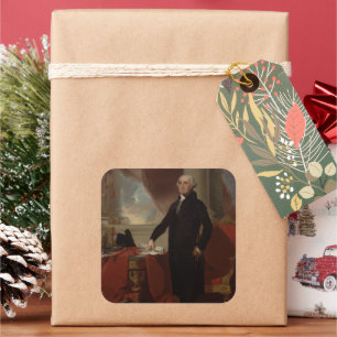 Sticker Carré Lansdowne Portrait : Le président américain George