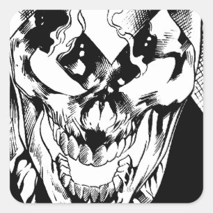 Sticker Carré Lanterne noire