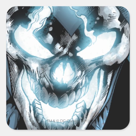 Sticker Carré Lanterne noire - Couleur (Devant)