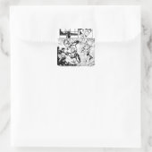 Sticker Carré Lanterne verte et panneau Flash 2 (Sac)