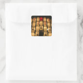 Sticker Carré lanternes japonaises (Sac)