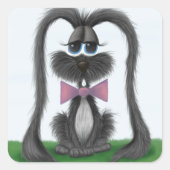 Sticker Carré Lapin adorable Lapin lapin (Devant)