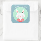 Sticker Carré Lapin de Pâques (Sac)