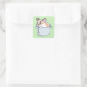 Sticker Carré Lapin en ragoût ! (Sac)