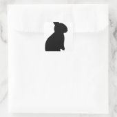 Sticker Carré Lapin Lapin Silhouette (Sac)