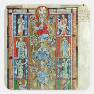 Sticker Carré L'arbre de Jesse