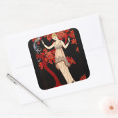 Sticker Carré L'Arbre de science par George Barbier (Enveloppe)