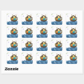 Sticker Carré L'arche de Noé (Feuille)