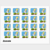 Sticker Carré L'Archer (Feuille)