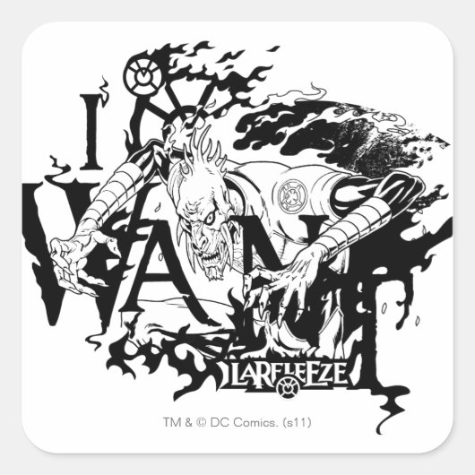 Sticker Carré Larfleeze - Agent Orange 13 (Devant)