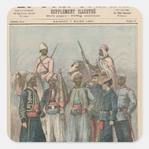 Sticker Carré L'armée coloniale