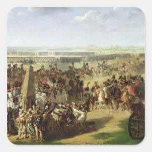 Sticker Carré L'armée française tire la colonne de Rosbach