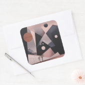 Sticker Carré "L'artisanat au confort : Coussins de design perso (Enveloppe)