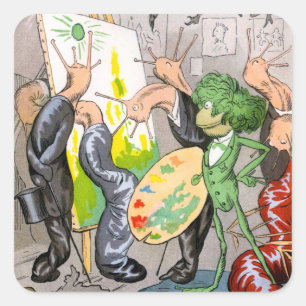 Sticker Carré L'artiste