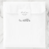 Sticker Carré Las Vegas Mariage Points de repère Favoriser le Me (Sac)