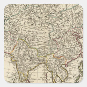 Sticker Carré L'Asie 30