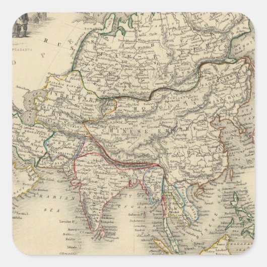 Sticker Carré L'Asie 31 (Devant)