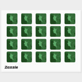 Sticker Carré Lass irlandais (Feuille)