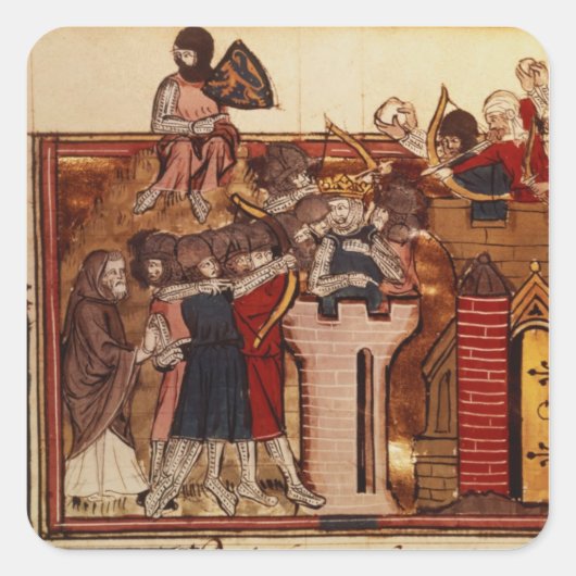 Sticker Carré L'assaut des Croisés contre Jérusalem (Devant)