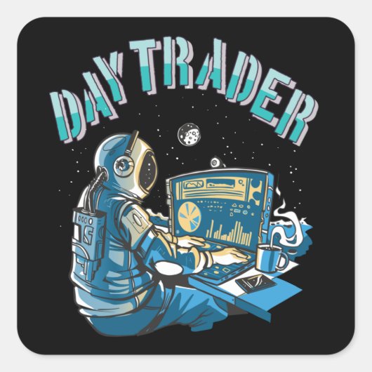 Sticker Carré L'Astronaute du jour (Devant)