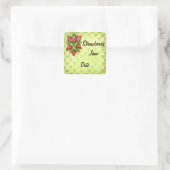 Sticker Carré Lâtes à confiture maison (Sac)