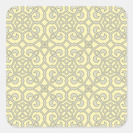 Sticker Carré Latis Motif géométrique (Devant)