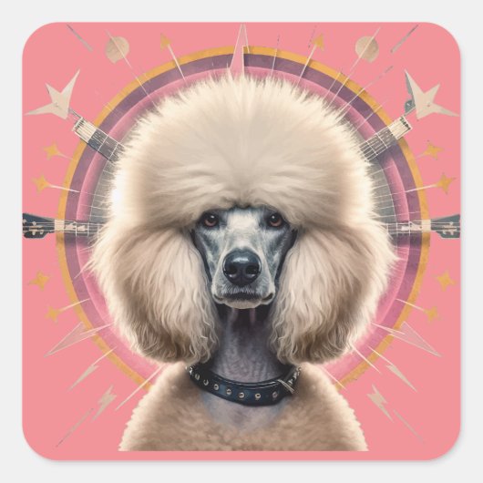 Sticker Carré Latte Mug (Devant)