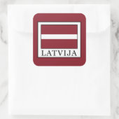Sticker Carré Latvija (Sac)