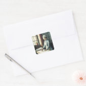 Sticker Carré Laundry Maid, c.1880 (Enveloppe)