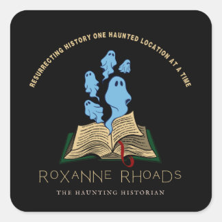 Sticker Carré L'autocollant historien hantant