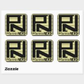Sticker Carré L'autocollant "Original" PracticeNERD (3" x 3") (Feuille)