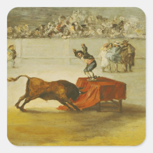 Sticker Carré L'autre folie de Martincho dans l'arène