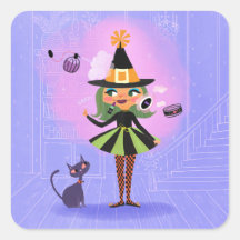 Lavande de sorcière verte d'Halloween et rose