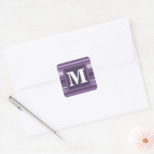 Sticker Carré Lavande monogramme (Enveloppe)
