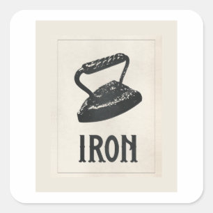 Sticker Carré Lave-linge vintage I