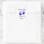Sticker Carré lave-toi les mains (Sac)