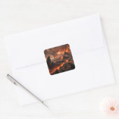 Sticker Carré Lave volcanique (Enveloppe)
