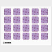 Sticker Carré Lavender Hearts (Feuille)