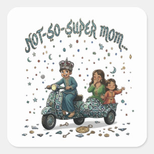 Sticker Carré L'aventure marocaine de la maman pas si super