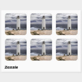 Sticker Carré Laxe Lighthouse | Galicia, Spain (Feuille)