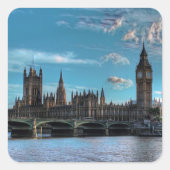 Sticker Carré ldp Londres - WESTMINSTER view - (Devant)