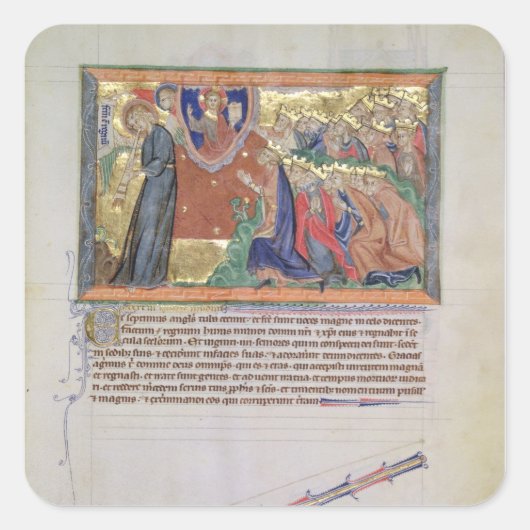 Sticker Carré Le 7ème ange souffle sa trompette (Devant)