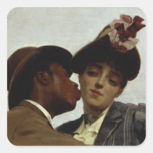 Sticker Carré Le baiser, 1887
